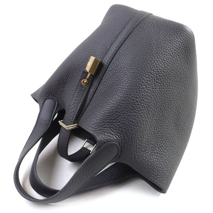Hermes Picotin Lock PM Taurillon Clemence Ardoise Gold Hardware Handbag