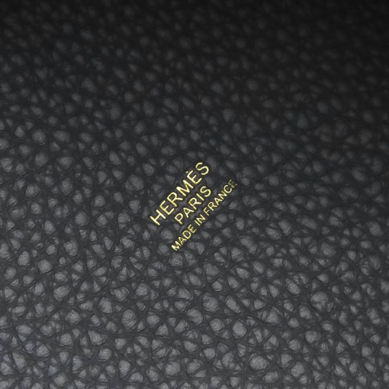 Hermes Picotin Lock PM Taurillon Clemence Ardoise Gold Hardware Handbag