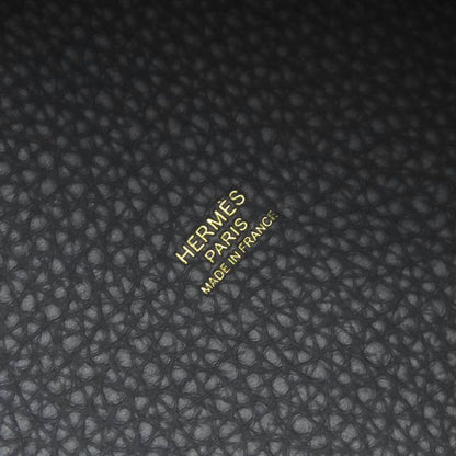 Hermes Picotin Lock PM Taurillon Clemence Ardoise Gold Hardware Handbag