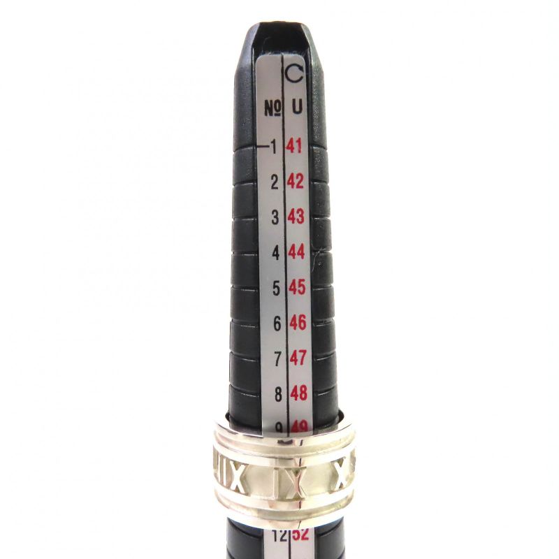 Tiffany & Co Atlas Sv925 Ring Silver Approx Size 10 With Box And Storage Bag