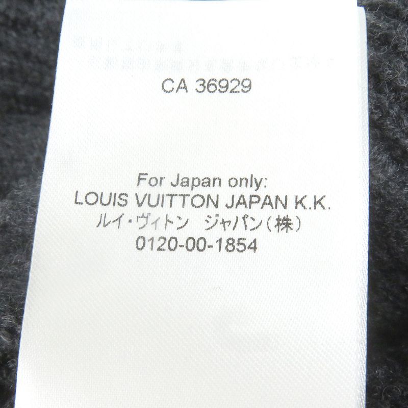 Louis Vuitton 25SS Cashmere Blend Shawl Collar Logo Leather Patch Knit Cardigan