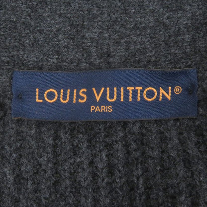 Louis Vuitton 25SS Cashmere Blend Shawl Collar Logo Leather Patch Knit Cardigan