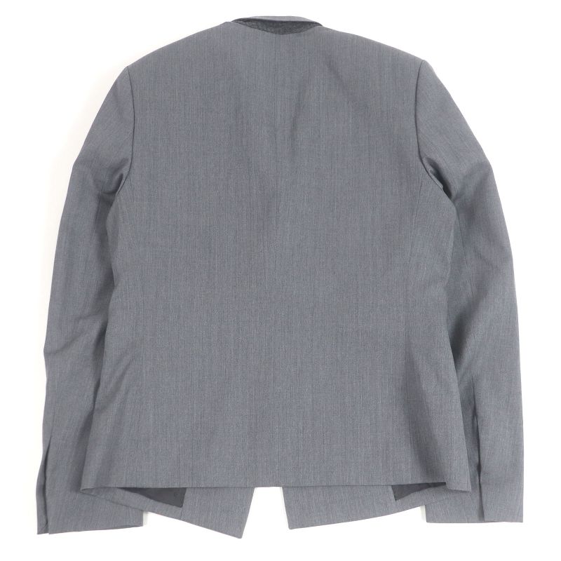 DIOR Homme 243c255a5635 100% Wool Fly Front Single Tailored Jacket Grey 46