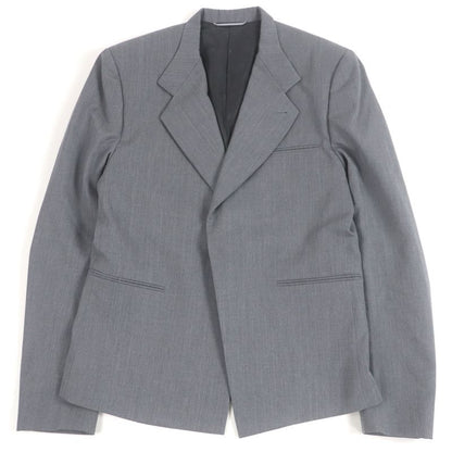 DIOR Homme 243c255a5635 100% Wool Fly Front Single Tailored Jacket Grey 46