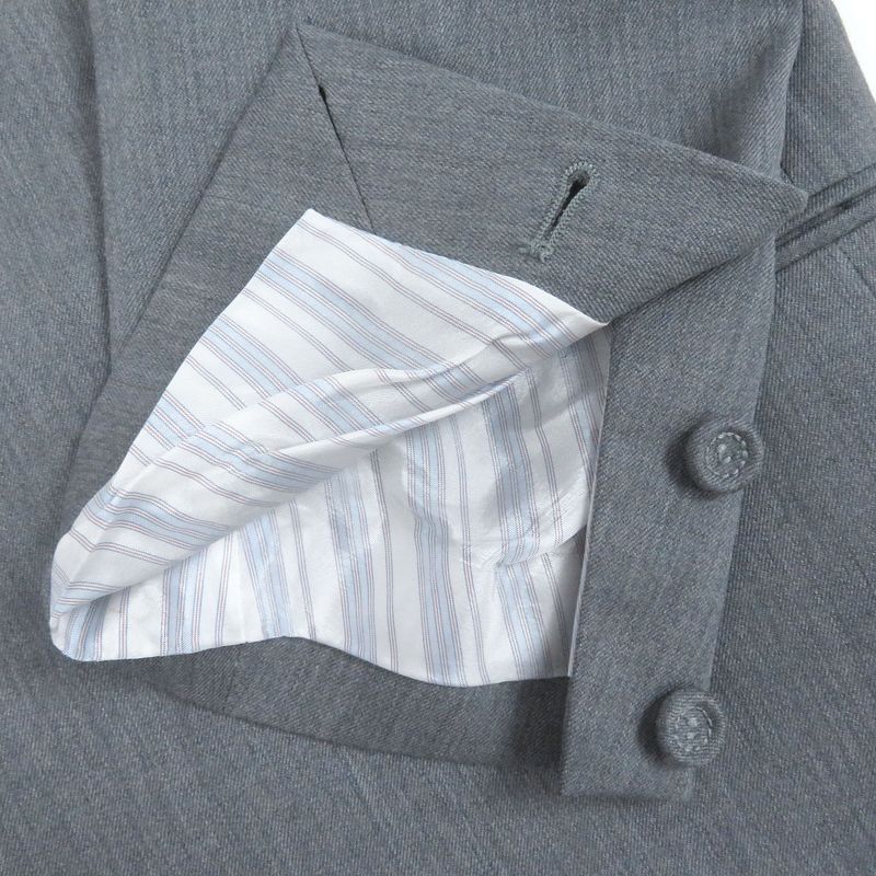 DIOR Homme 243c255a5635 100% Wool Fly Front Single Tailored Jacket Grey 46