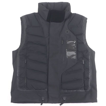 Prada 21AW Recycled Polyester Hooded Down Vest Black M With Hanger And Garment