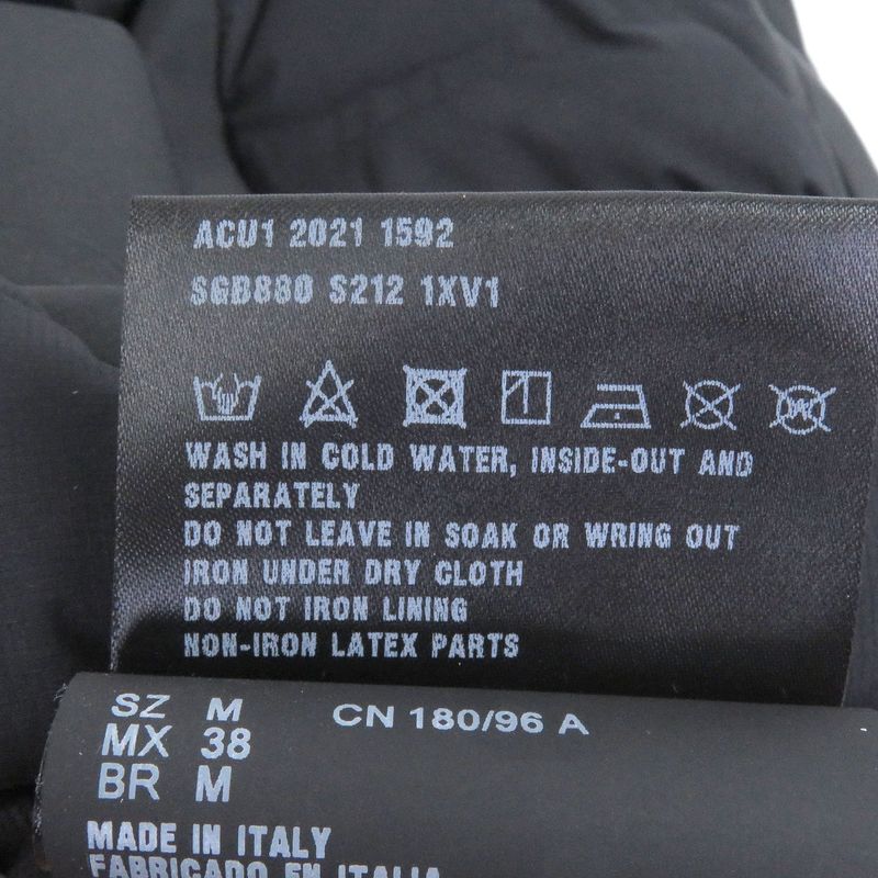 Prada 21AW Recycled Polyester Hooded Down Vest Black M With Hanger And Garment