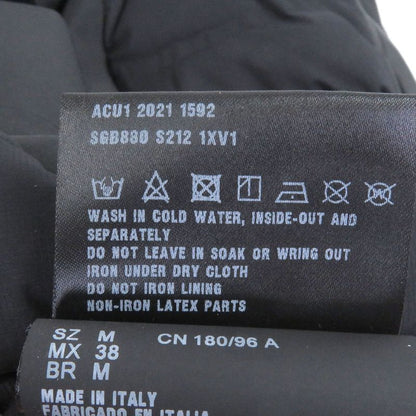 Prada 21AW Recycled Polyester Hooded Down Vest Black M With Hanger And Garment