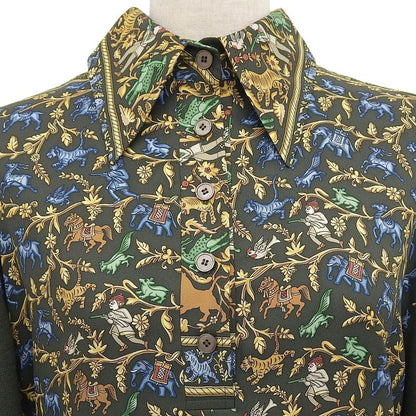 Hermes Vintage Twill Raine Chasseen INDE 100% Silk 100% Wool Margiela Period