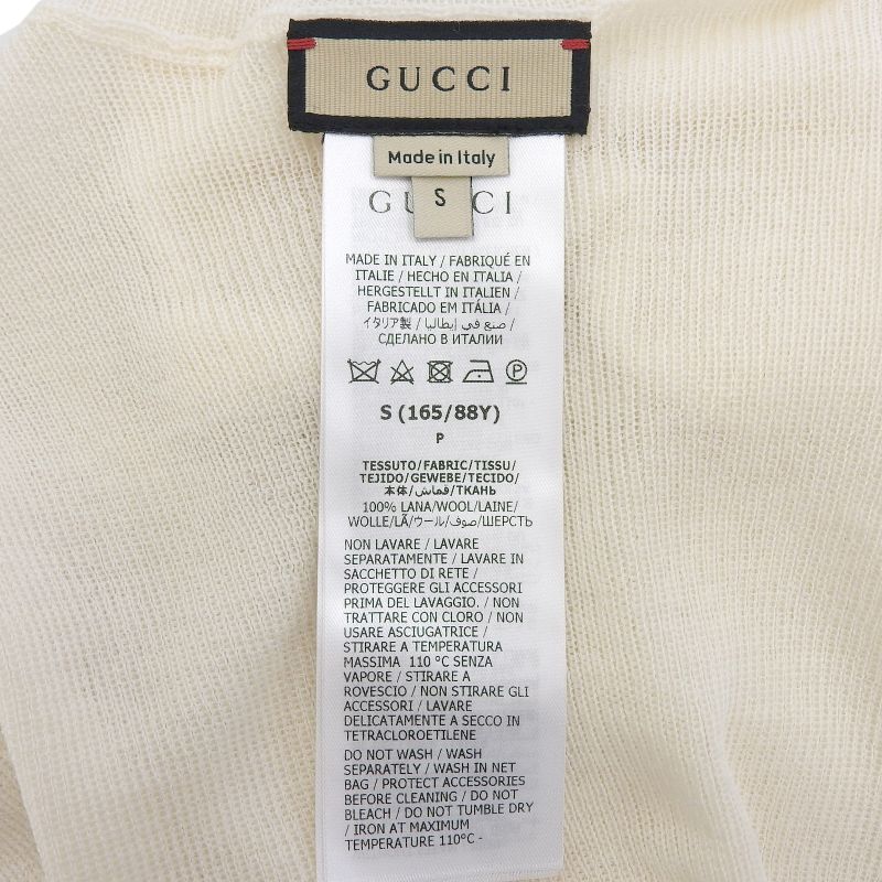 Gucci 766193 100% Wool Turtleneck Long Sleeve Sweater With Logo Hardware Knit