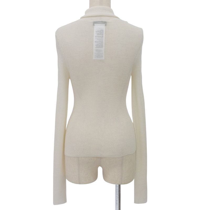 Gucci 766193 100% Wool Turtleneck Long Sleeve Sweater With Logo Hardware Knit