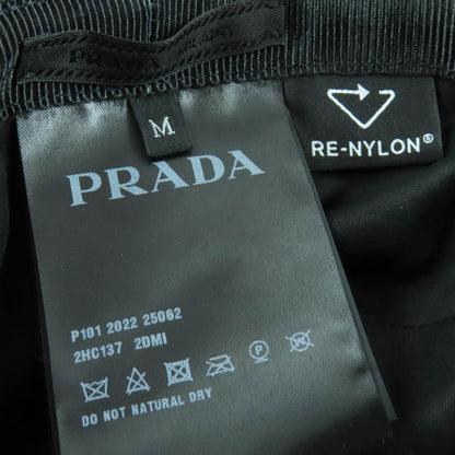 Prada 2hc137 Re-nylon Triangle Logo Plate Triangle Plate Bucket Hat Black M