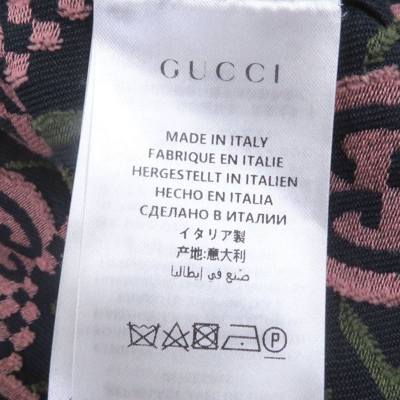 Gucci 576610 100% Cotton GG Logo Star Allover Single Tailored Jacket Bleather