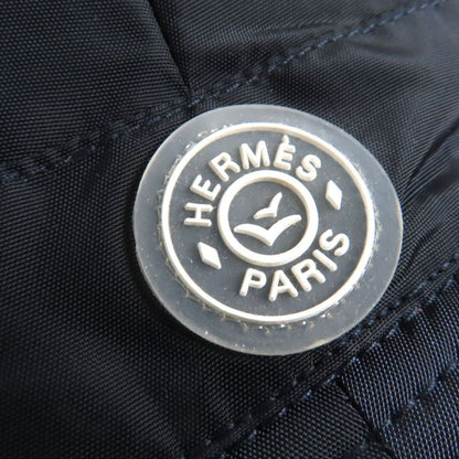 Hermes 100% Cotton Lined Pile Crudocell Bucket Hat Dark Navy Orange 58 Made In