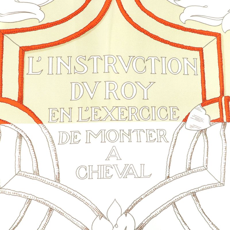 Hermes Carré 90 Imperial And Bayadere 100% Silk Scarf Red Ivory Beige With Box