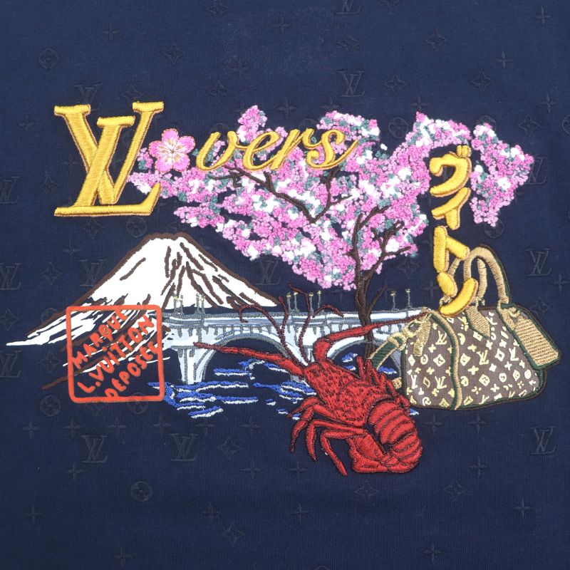 Louis Vuitton NIGO Louis Vuitton 25SS Hty78w 100% Cotton Embroidery Crew Neck