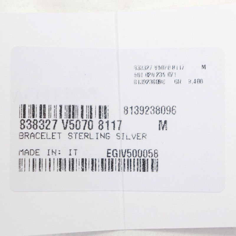  Bottega Veneta 838327 Ag925 Intrecciato Bracelet Bangle Silver