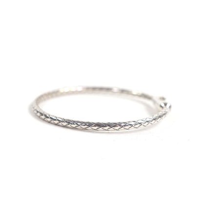  Bottega Veneta 838327 Ag925 Intrecciato Bracelet Bangle Silver