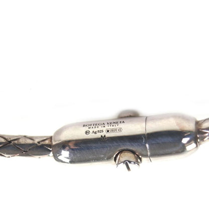  Bottega Veneta 838327 Ag925 Intrecciato Bracelet Bangle Silver