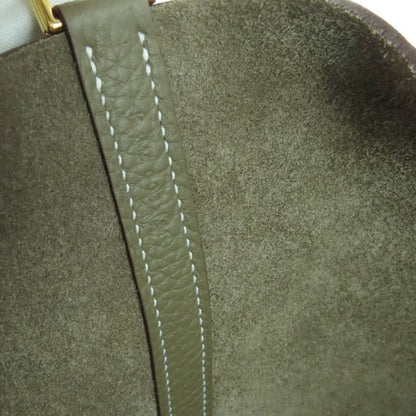 Hermes Picotin Lock MM22 Taurillon Clemence Etoupe Gold Hardware Handbag