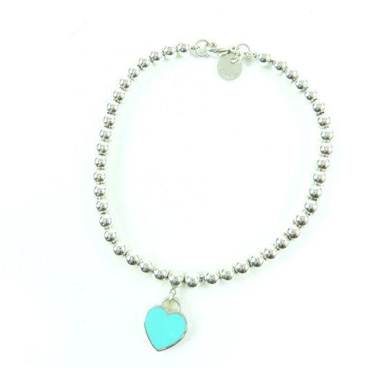 Tiffany & Co Return To Tiffany & Co Blue Heart Tag Beaded Bracelet