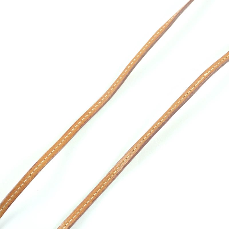 Hermes Vintage Margiela Period Clochette Leather Necklace Pendant Brown D