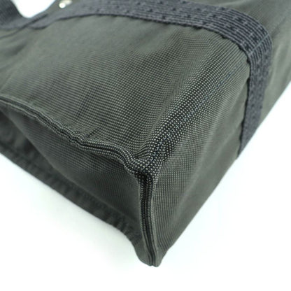 Hermes Airline MM Serie Hardware Canvas Tote Handbag Gray Made In France Women
