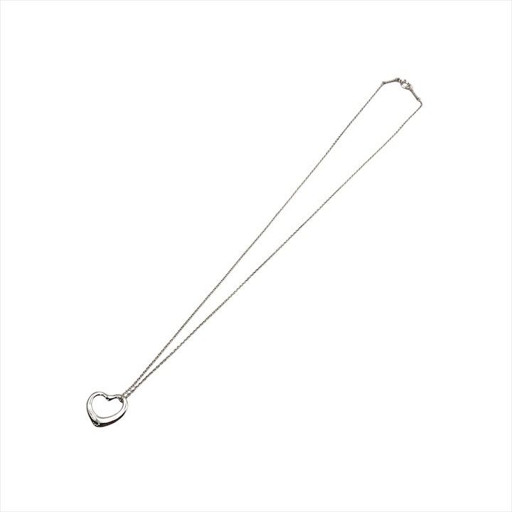 Tiffany & Co Open Heart Necklace Silver