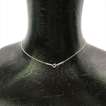 Tiffany & Co Open Heart Necklace Silver