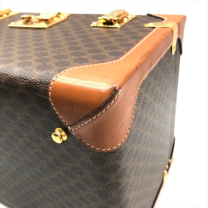 Celine Macadam Triomphe Hand Cosmetic Box Trunk Case Purse