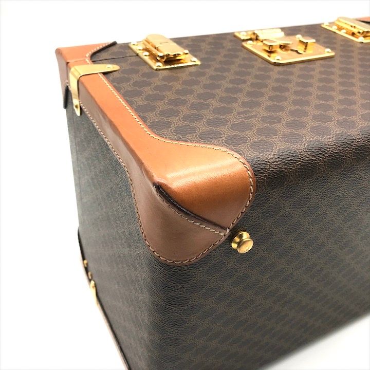 Celine Macadam Triomphe Hand Cosmetic Box Trunk Case Purse