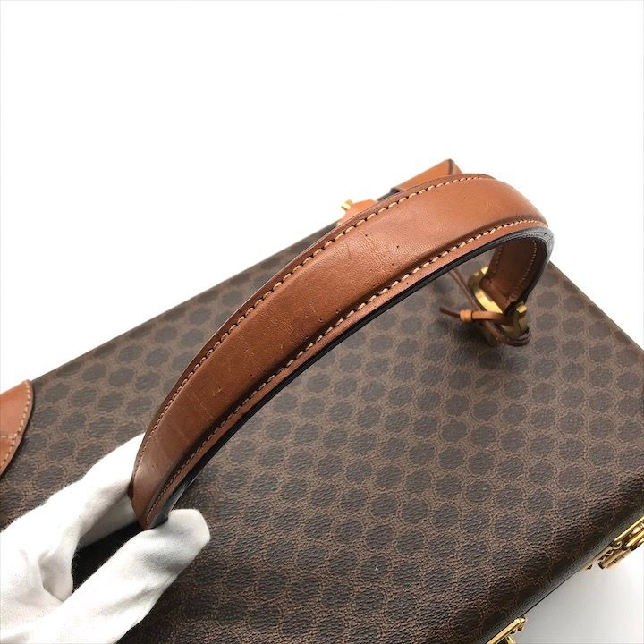 Celine Macadam Triomphe Hand Cosmetic Box Trunk Case Purse