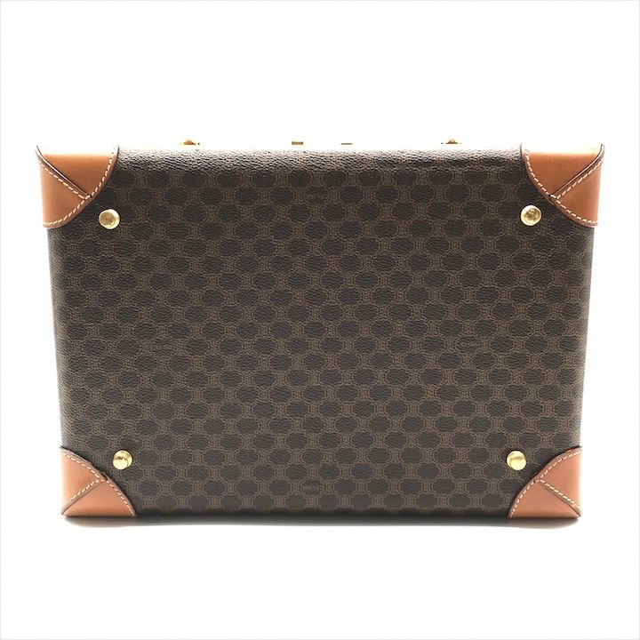 Celine Macadam Triomphe Hand Cosmetic Box Trunk Case Purse