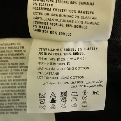 Prada Skinny Pants With Pocket Logo Black Gep327