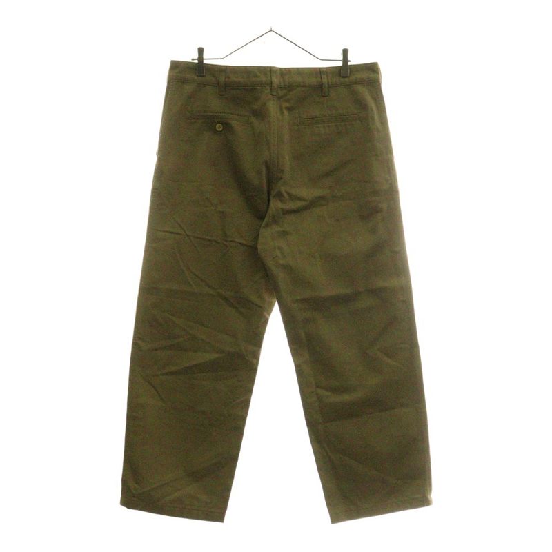 Celine Zip Fly Straight Pants Cotton Pants Beige 2n886383u