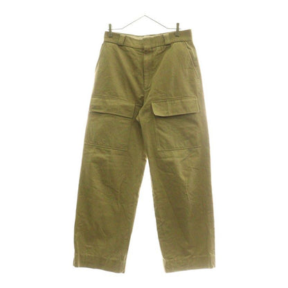 Gucci Logo Patch Wide Cargo Pants Beige 762309