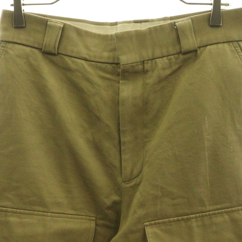 Gucci Logo Patch Wide Cargo Pants Beige 762309