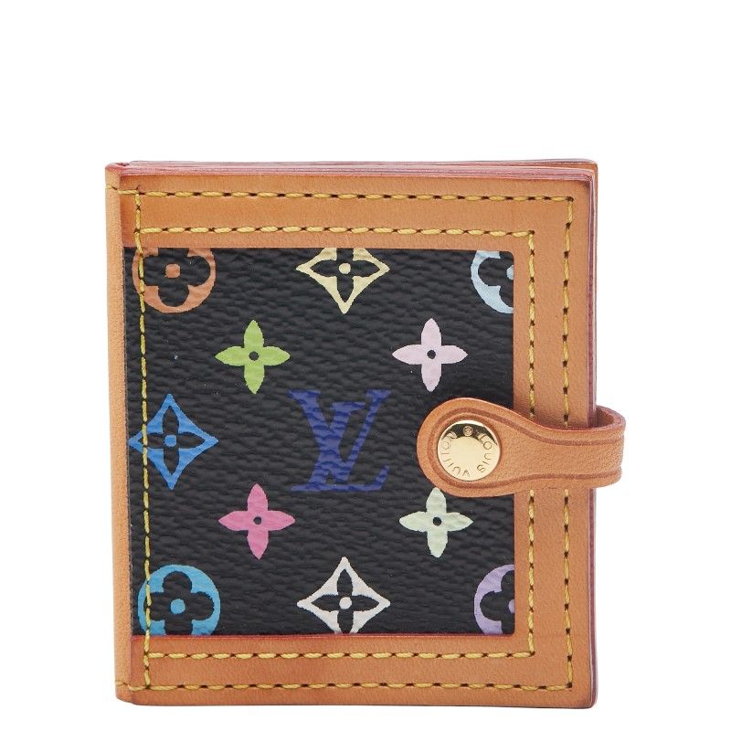 Louis Vuitton Monogram Multicolor Porte Photo 2 Volle Photo Case M58002 Black
