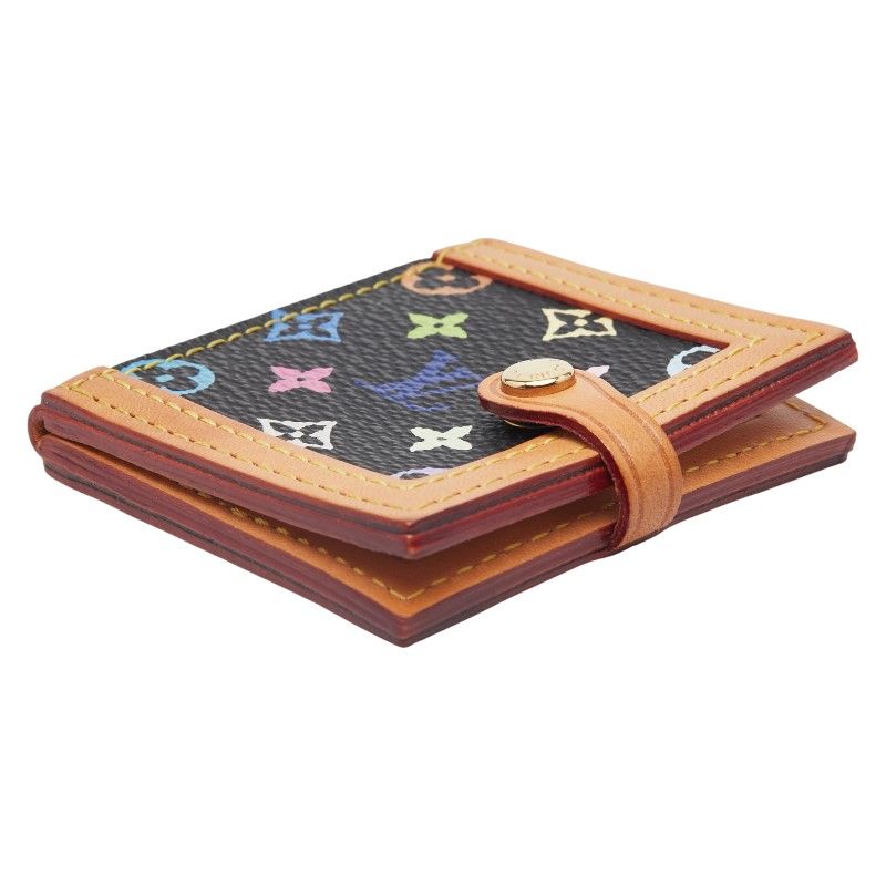 Louis Vuitton Monogram Multicolor Porte Photo 2 Volle Photo Case M58002 Black