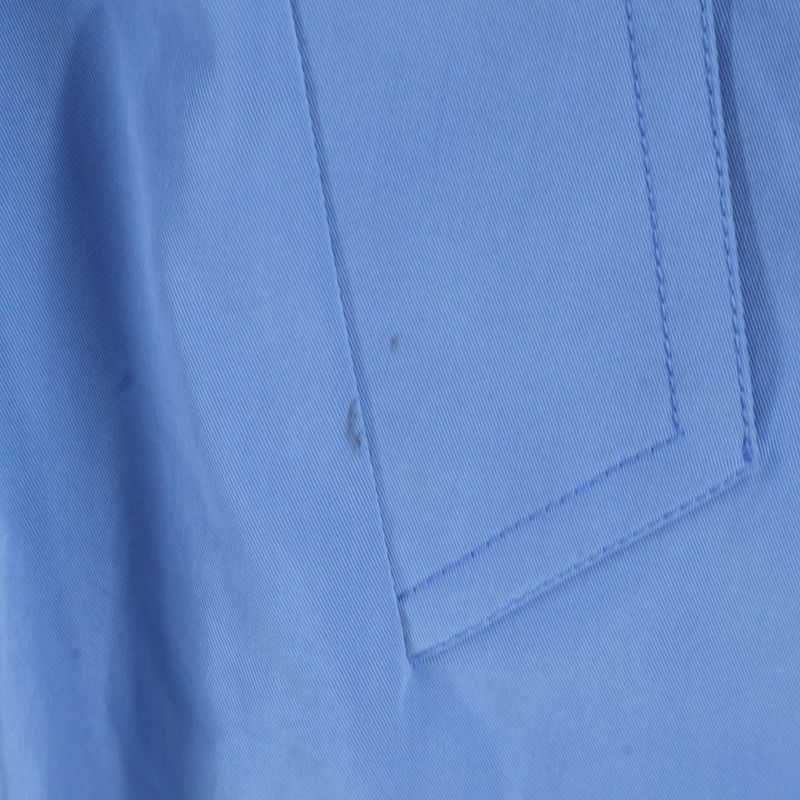 Hermes Flared Stencil Collar Coat Blue 800805ha