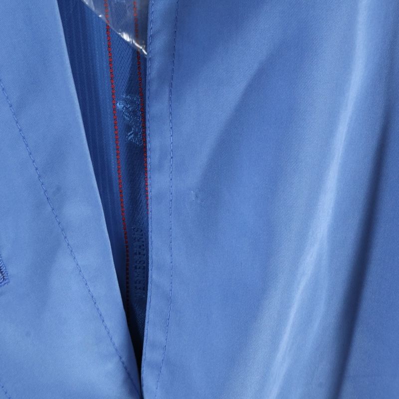 Hermes Flared Stencil Collar Coat Blue 800805ha