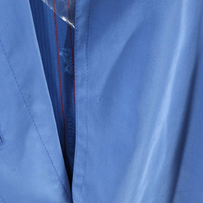 Hermes Flared Stencil Collar Coat Blue 800805ha