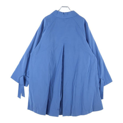 Hermes Flared Stencil Collar Coat Blue 800805ha