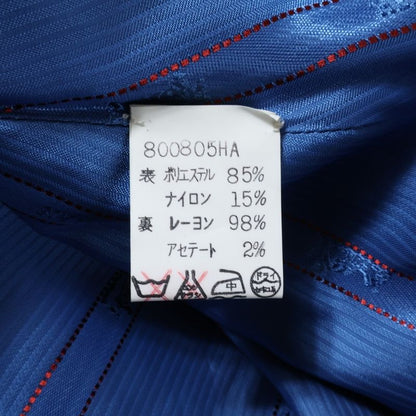 Hermes Flared Stencil Collar Coat Blue 800805ha