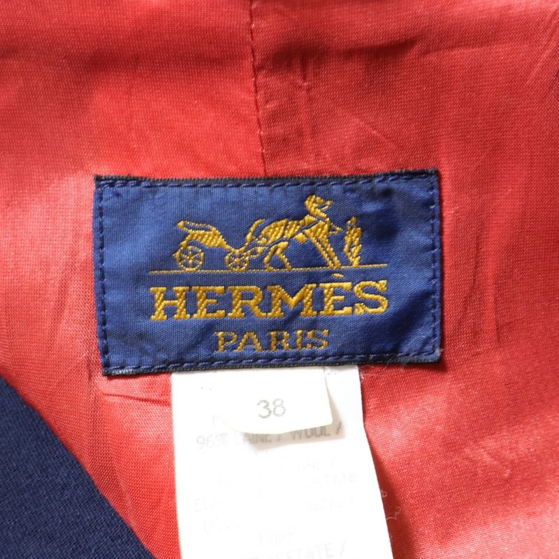 Hermes Vintage Jockey Jacket Navy