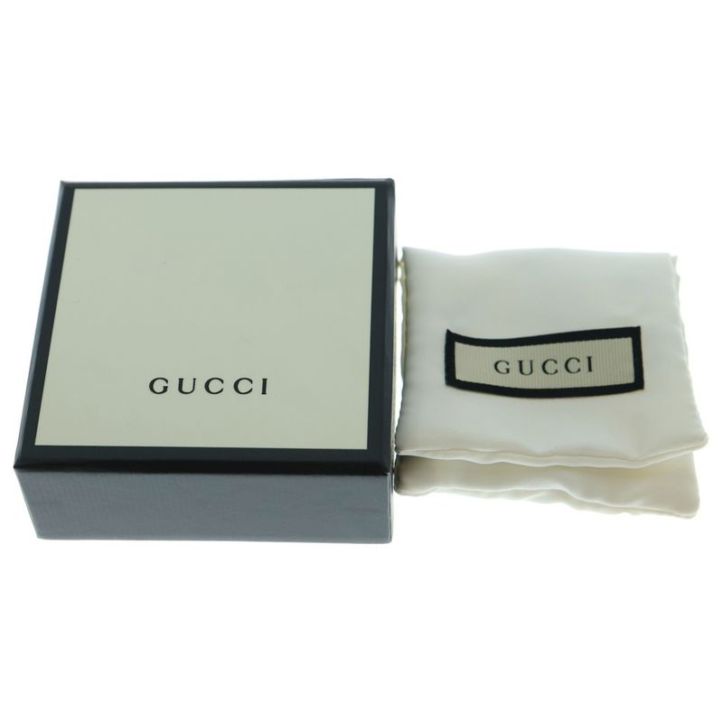 Gucci Interlocking G Arabesque Ring Silver