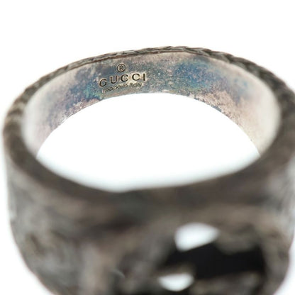 Gucci Interlocking G Arabesque Ring Silver