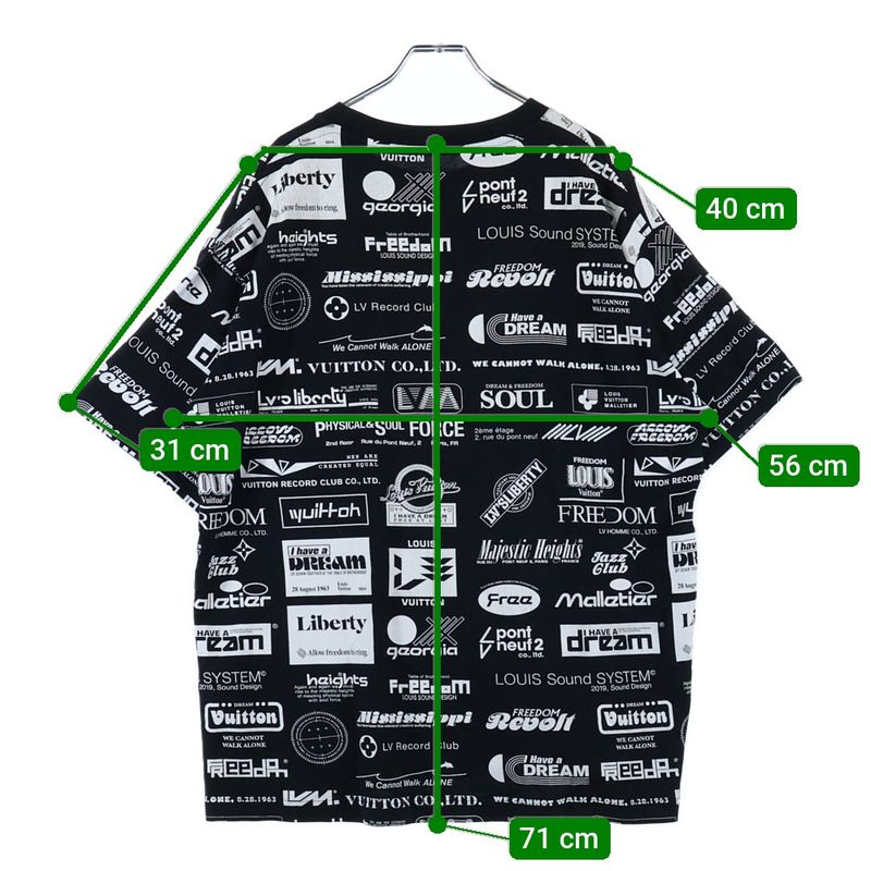 Louis Vuitton 19AW All Over Logo Tee Rm192m NPG Hhy20w All Over Logo Printed
