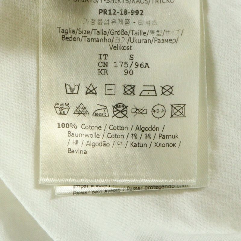 Fendi Front Circle Logo Crew Neck Short Sleeve T-shirt Cut And Sewn White Women