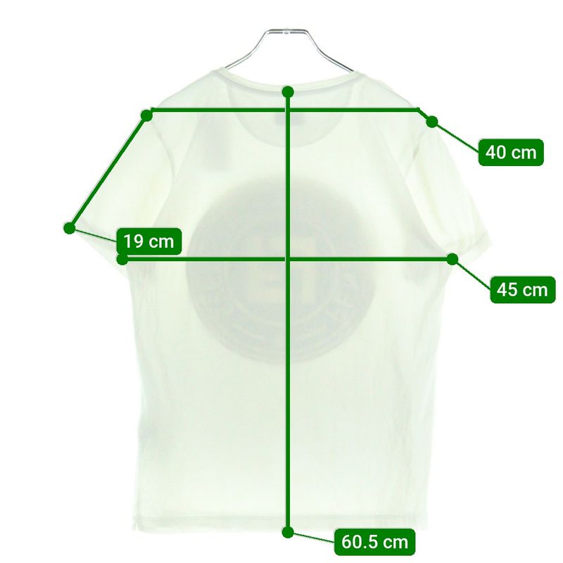 Fendi Front Circle Logo Crew Neck Short Sleeve T-shirt Cut And Sewn White Women